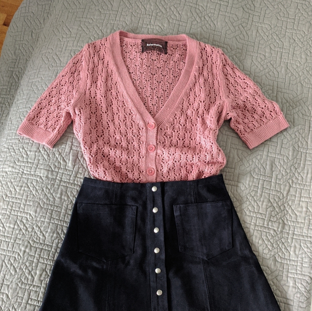 Rose crochet cardigan